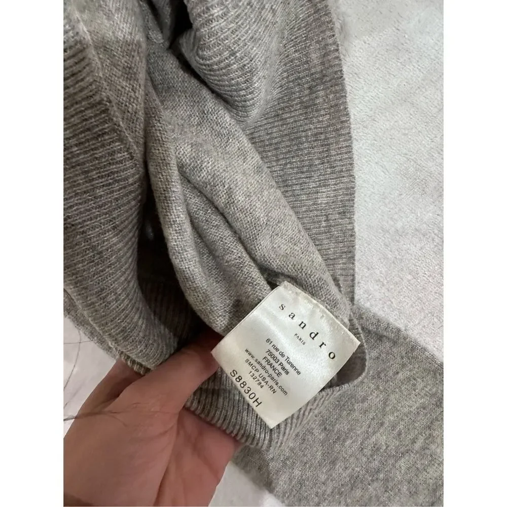 Sandro gray women’s sweater long sleeve XS